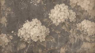 Vintage Hydrangea Screensaver TV Art Distressed Cream Floral Wallpaper screenshot 2