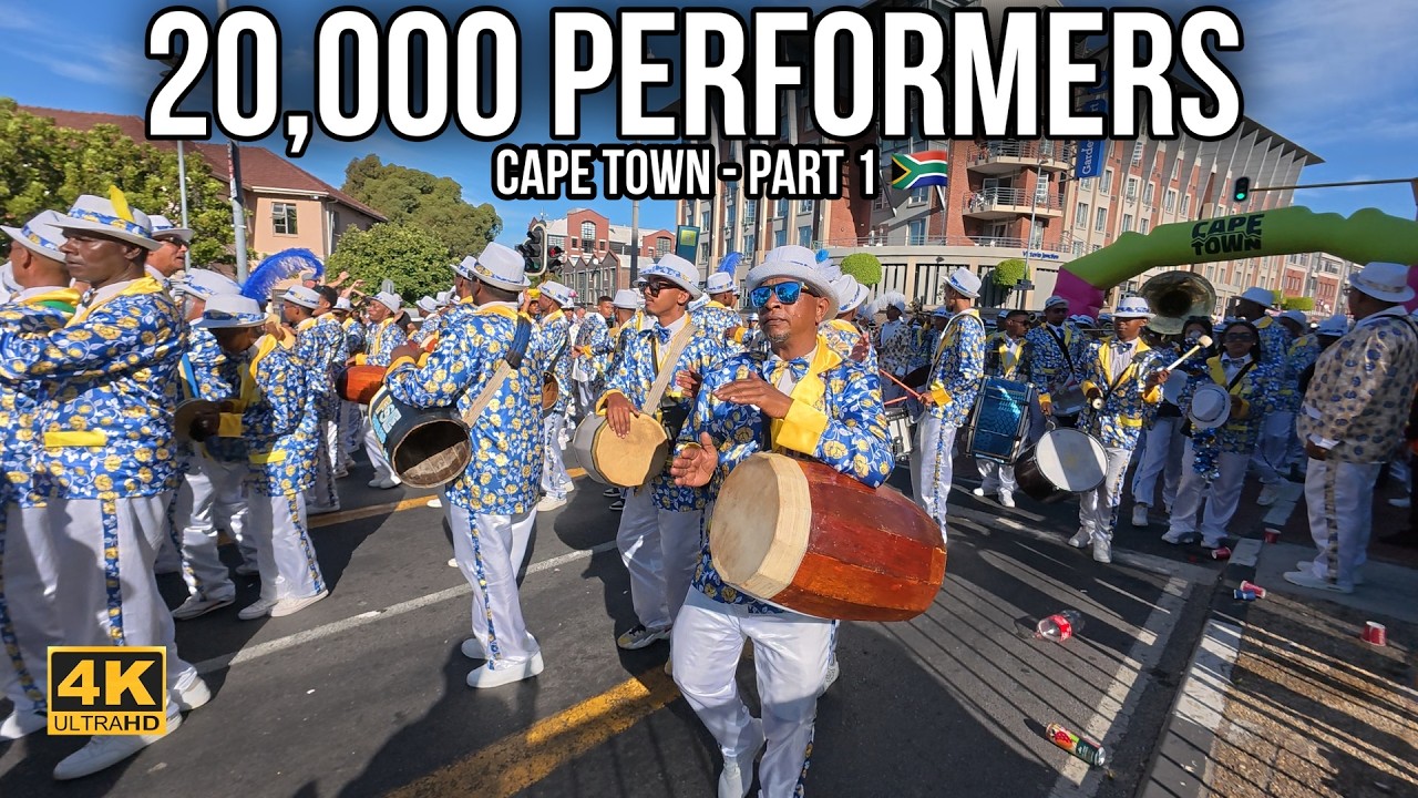 20,000 Dancers Take Over Cape Town Streets | Kaapse Klopse Part 1 | BL Images