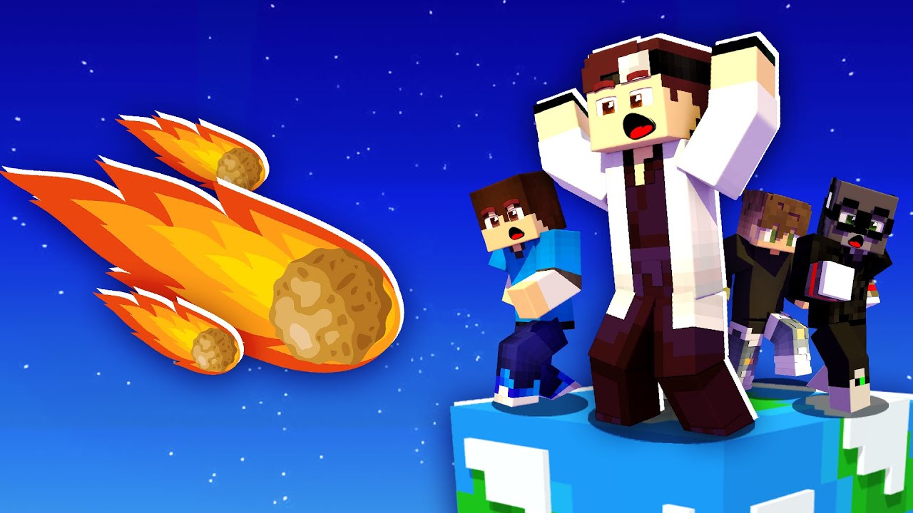 ΠΕΦΤΕΙ ΚΟΜΗΤΗΣ ΣΤΟ ΧΩΡΙΟ ΣΤΟ MINECRAFT!!!