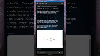 Blucta AI — Solving a quadratic, fully offline