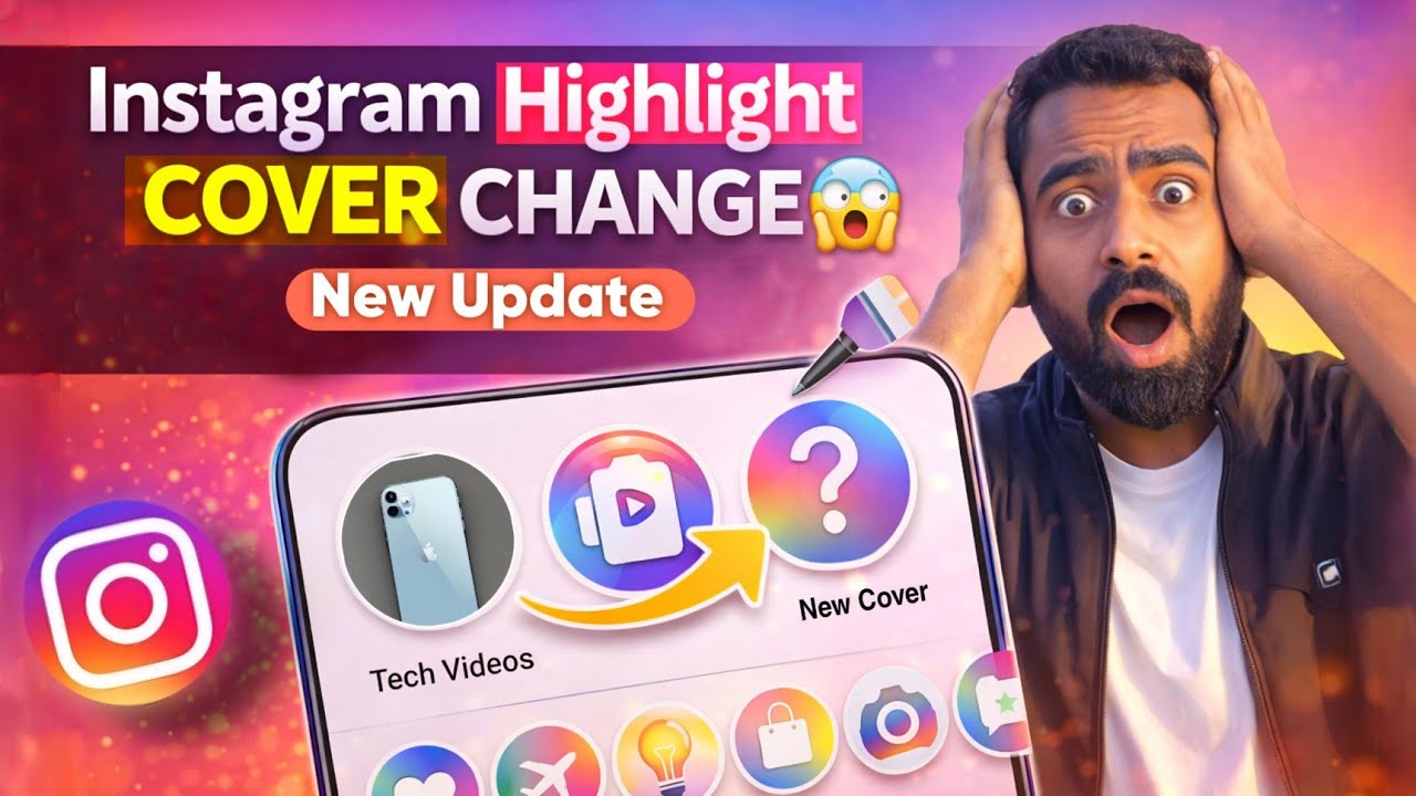Instagram Highlight Cover Picture Change Kaise Kare | Highlight Cover Edit 2026 | Tech Frack 
