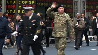 US veterans parade in NY, react to Trump win