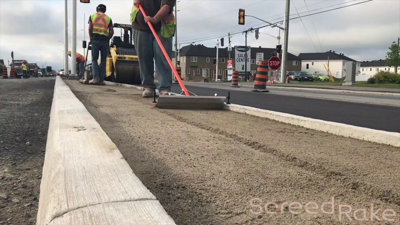 Screed Rake - Median Video - YouTube