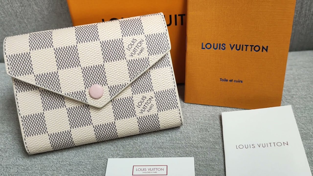 Louis Vuitton Victorine Wallet Rose Ballerine Damier Ebene