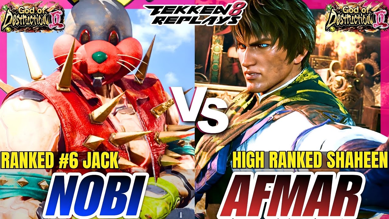 Tekken 8 - Nobi (Jack-8) vs Nice Bird (Shaheen) - High Level Ranked Match Replay