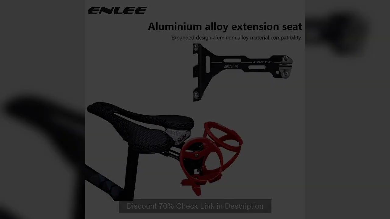 ENLEE Double Cup Bicycle Water Bottle Cage Saddle Extension Holder Cycling Kettle Brackets MTB Road