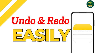 How to undo and redo on Notes on iPhone ?