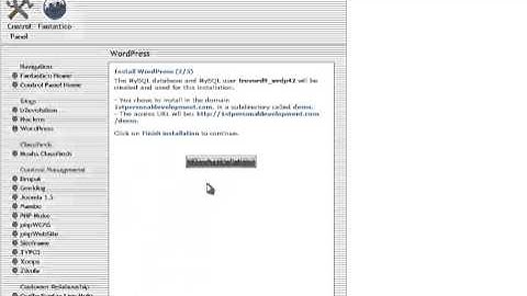 How to Install Wordpress with Fantastico