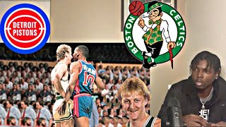 LARRY BIRD TAKES DENNIS RODMAN TO SCHOOL! | 34 POINTS, 11 REBOUNDS, 5 ASSISTS | CELTICS VS PISTONS