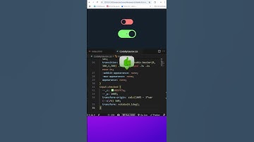 Bouncy Toggle Switch using HTML & CSS Only #webdevelopment #htmlcss #webdesign