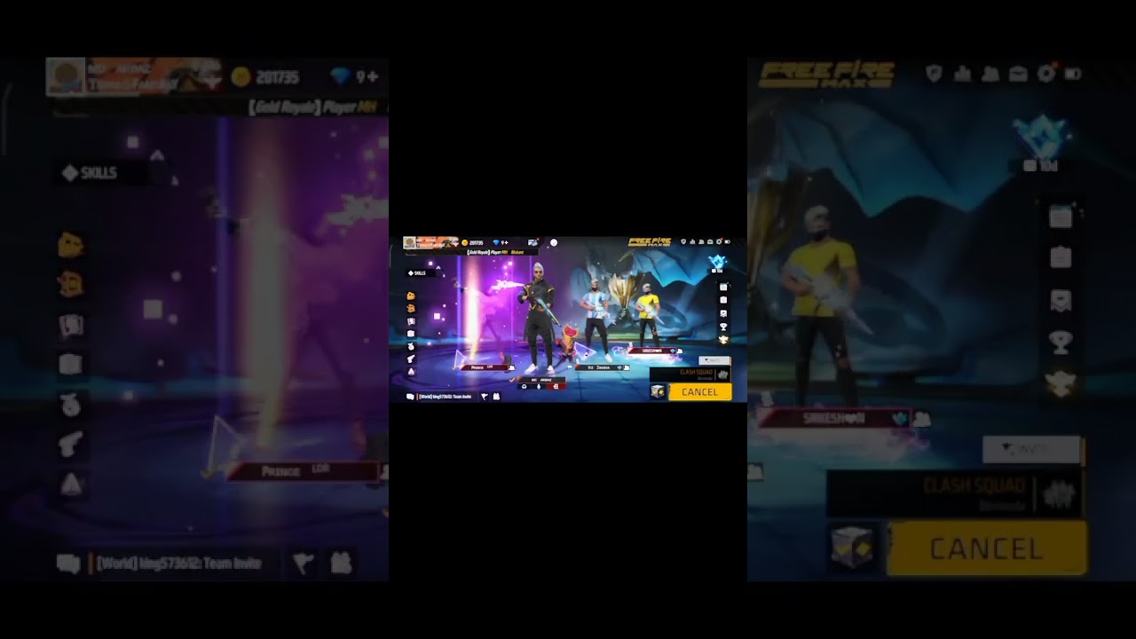 GARENA FREE FIRE 💥🤯 SQUAD GOALS ✨🌝