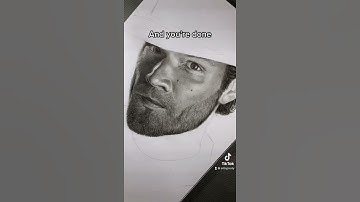 This how I draw a realistic beard with one charcoal pencil only. #shorts #art #tutorial