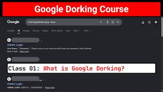 Class 1 - What is Google Dorking?