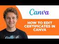 How to Edit Certificates in Canva (Step by Step)