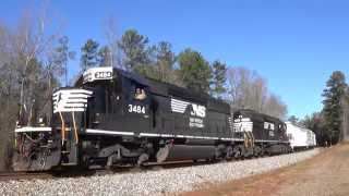 HD: NS 3484 leads NS Train G66 in Whitesburg, GA