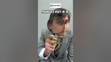 Check Description #python #coding #pandas