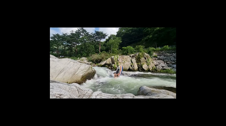 계곡 와류 이렇게 위험합니다