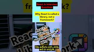 Why React is called a library, not a framework 🤔 #reactjs #javascript #easytoupgrade