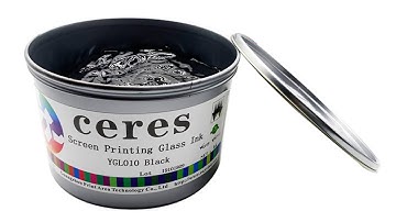 Screen Printing Glass Ink Black