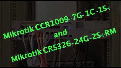 New Mikrotik router and switch installed!