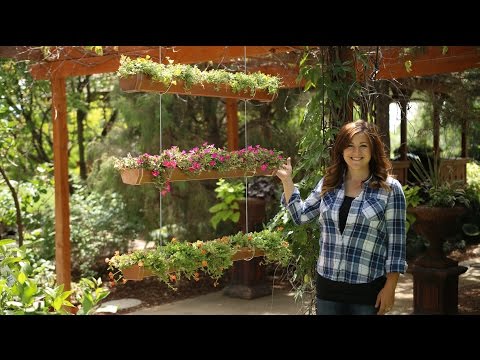 DIY Hanging Rain Gutter Garden // Garden Answer