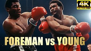 George Foreman vs Jimmy Young | HIGHLIGHTS Legendary Boxing Fight | 4K Ultra HD