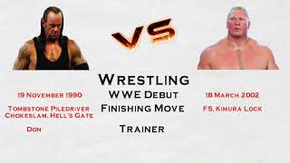 Undertaker vs Brock Lesnar Comparison | Match Statics | Social Media | Net worth |