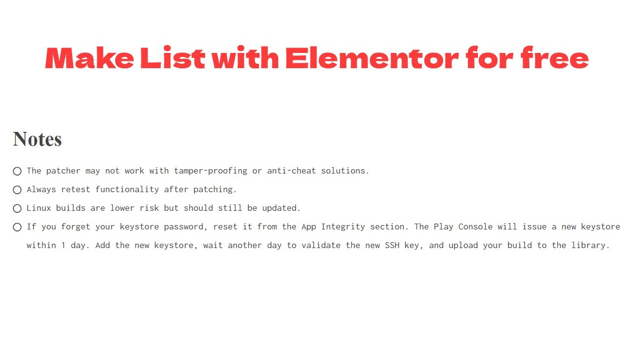 How to Create a List in WordPress Using Elementor Free (Step-by-Step ...