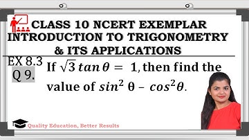 Exercise 8.3  Q9 NCERT Exemplar Class 10 Maths @MathsTeacher
