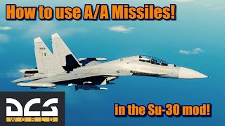DCS World Su-30 mod how to use BVR missiles and Air to air combat! #30DAYCHALLENGE