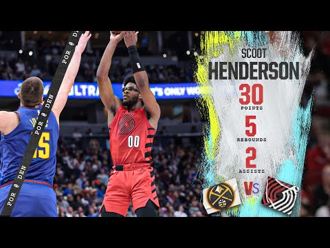 Scoot Henderson Postgame Interview | Portland Trail Blazers 108, Denver Nuggets 120