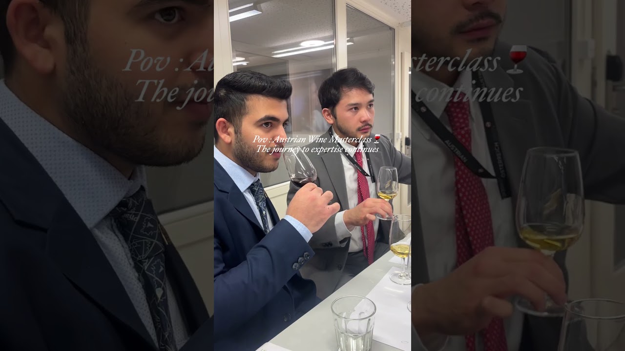 Wine tasting class at Swiss Hotel Management School (SHMS)