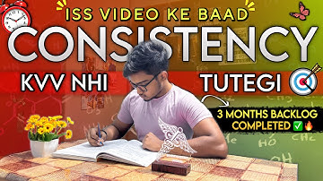 How I Kept Myself Consistent to complete 3 Months BACKLOG⏰😤| NEET 2026 Aspirant| Yakeen 2.0 Student 