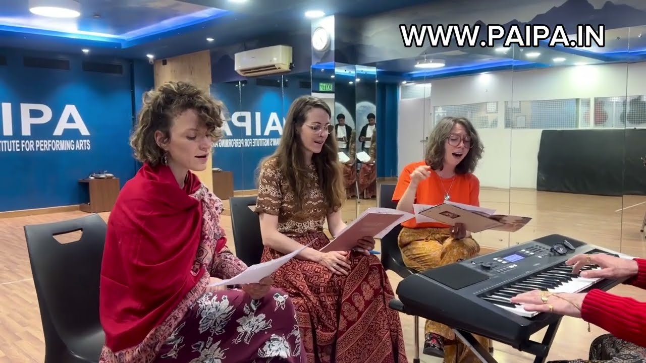 Melodious French Singers Explore Indian Classical Music Theory & Vocals with Guru Pradeep Adwani