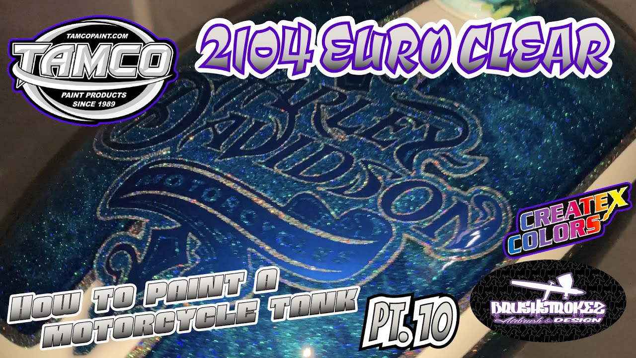 How To Paint a Motorcycle Tank Pt. 10 CLEAR COAT, Tamco 2104 Euro Clear Coat YouTube