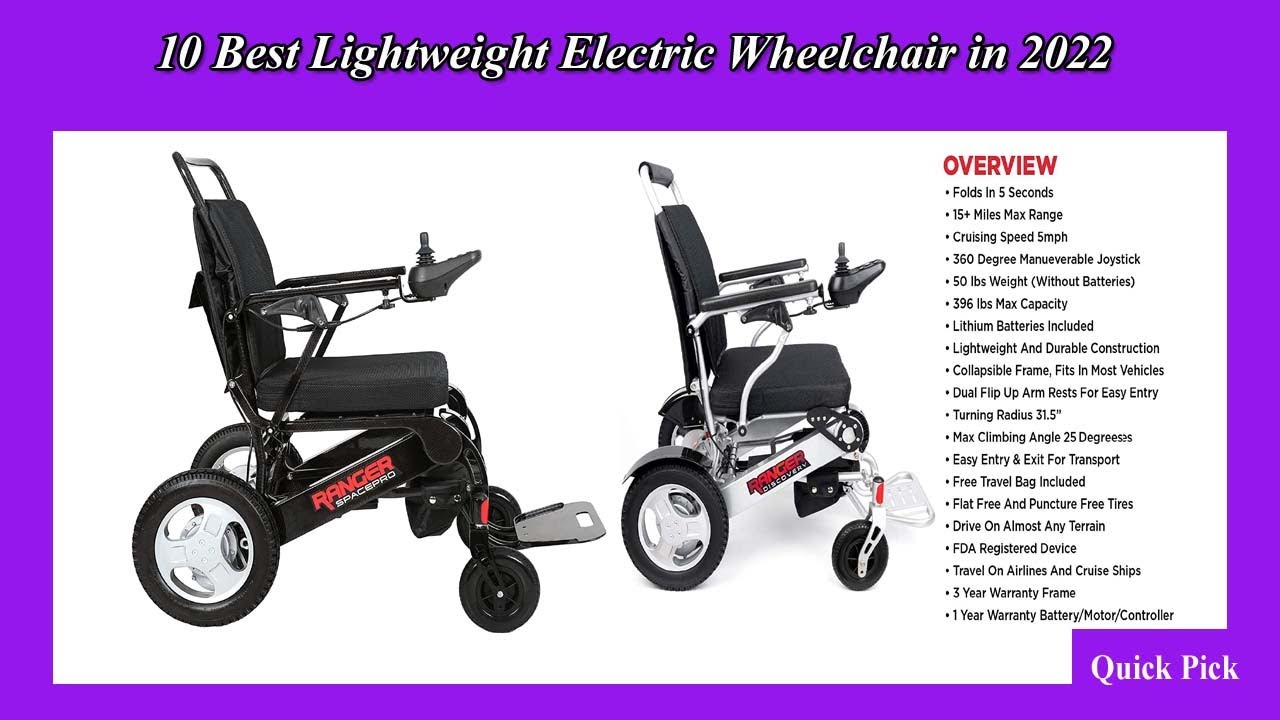 10 Best Lightweight Electric Wheelchair in 2022 YouTube