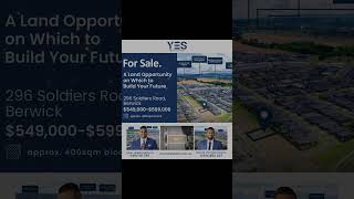 💙 NOW AVAILABLE 🏡𝗧𝗜𝗧𝗟𝗘𝗗 𝗟𝗔𝗡𝗗 𝗙𝗢𝗥 𝗦𝗔𝗟𝗘📍296 Soldiers Rd, 𝗕𝗲𝗿𝘄𝗶𝗰𝗸 VIC 3806 #berwick #forsale #melbourne