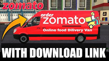ZOMATO FOOD DELIVERY VAN MOD BUSSID | BUS SIMULATOR INDONESIA | ZOMATO PIZZA VAN MOD DOWNLOAD 👇