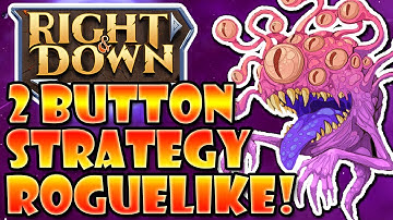 How To Destroy This Unique 2 Button Strategy Roguelike! | Right And Down