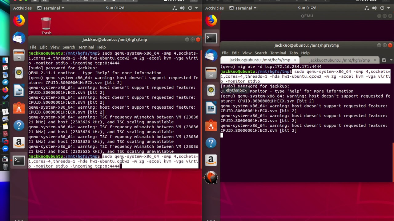 KVM QEMU Live Migration - YouTube
