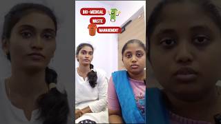 Biomedical Waste Management in 60 Seconds🚨| Color Coding in Telugu | #medicalstudents #telugushorts
