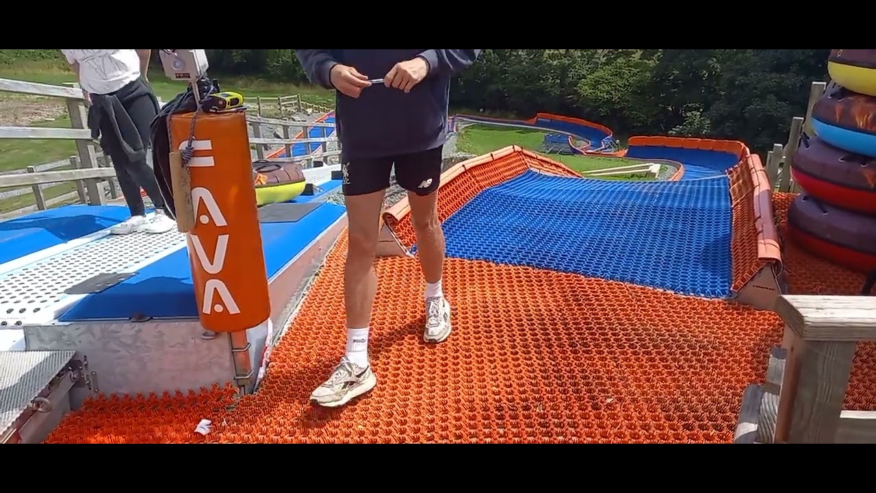 Me Going Down The First Dragon Slide At Heatherton