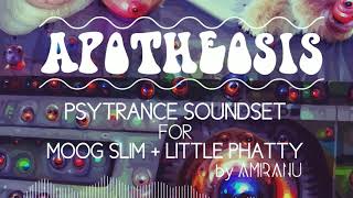 Apotheosis Psytrance Soundset for Moog Slim & Little Phatty - Full On/Dark Psytrance Patches 2020