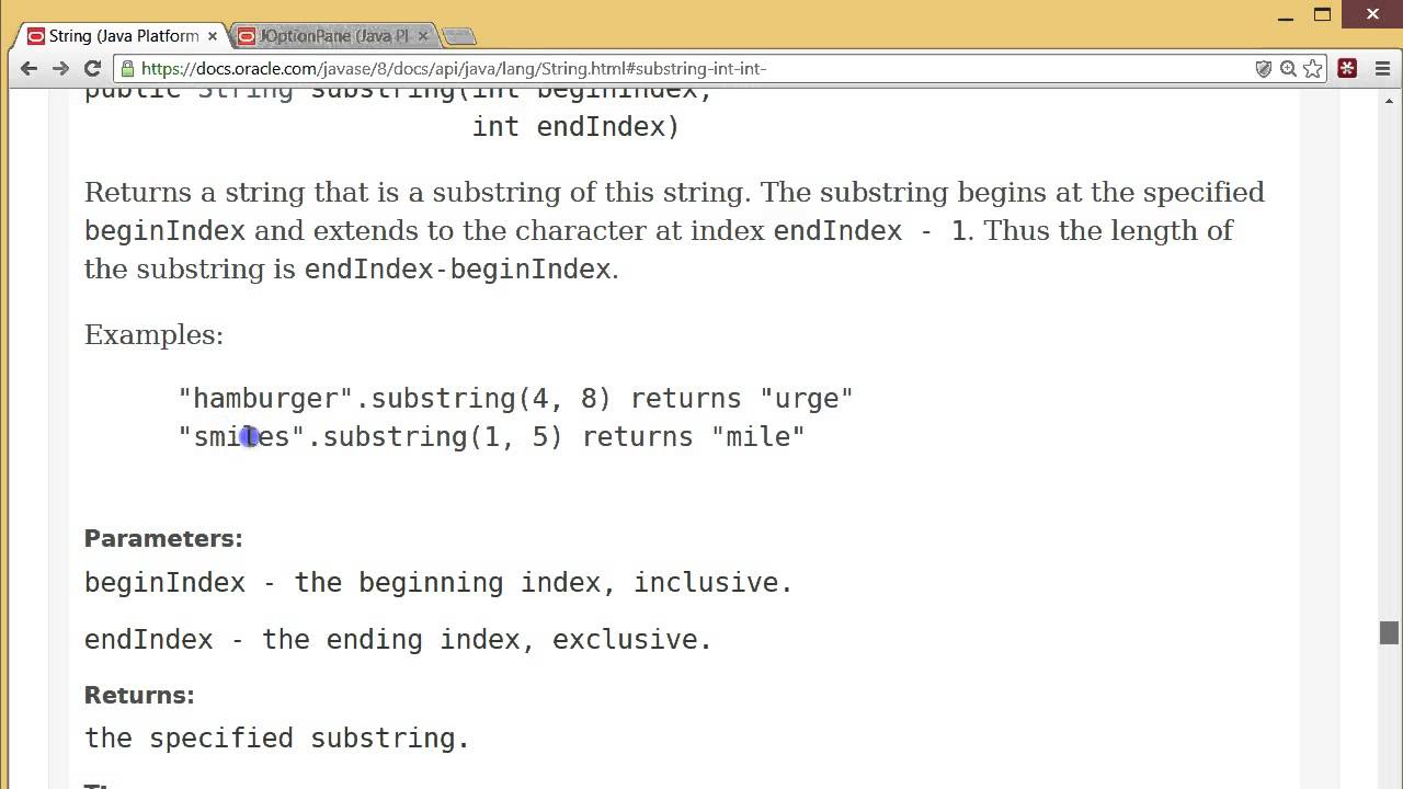 Student Question 2014 2014 Substring Method YouTube Student question 2014 2014 substring method youtube