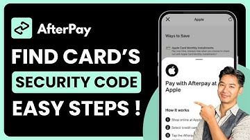 How to Find Afterpay Card Security Code !