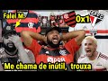 React flamengo 0x1 so paulo l dorival bota landim e brz pra mamar