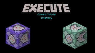 Execute Command Tutorial 1.16+ (Inventory detect)