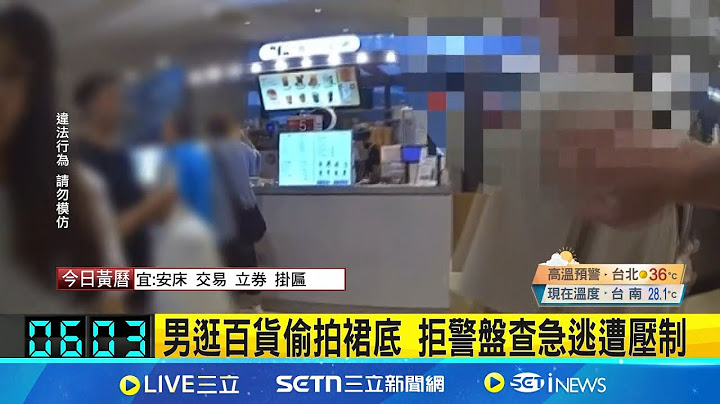 男逛百貨偷拍裙底 拒警盤查急逃遭壓制│記者 翁郁雯 朱韋達│新聞一把抓20250622│三立新聞台