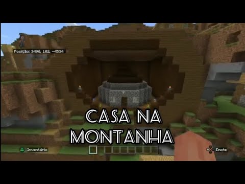 CONSTRUIMOS UMA CASA DENTRO DA MONTANHA NO MINECRAFT!! 