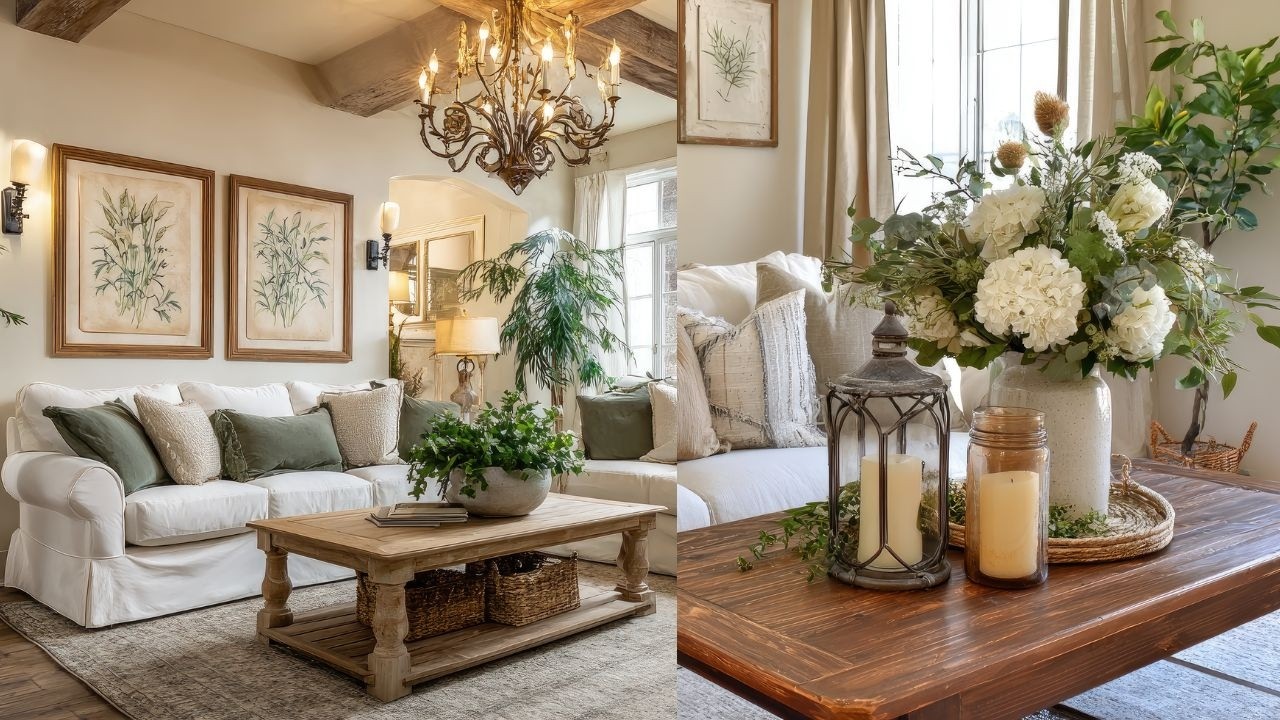 Olive & Cream Cottage Glow Up 🌿 | Timeless Shabby Chic Farmhouse Refresh Women Love